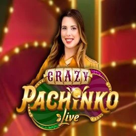 Live Casino logo of Crazy Pachinko from Evolution at Spinbara Casino