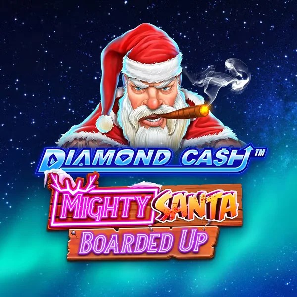 Diamond Cash Mighty Santa Boarded Up online game logo by Greentube on spinnbara.gr